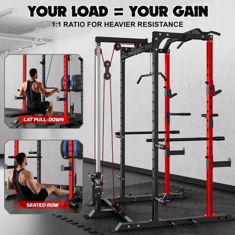 2000LB Power Rack with LAT Pulldown