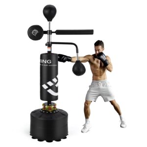 5-in-1 Freestanding Punching Bag with Adjustable Stand
