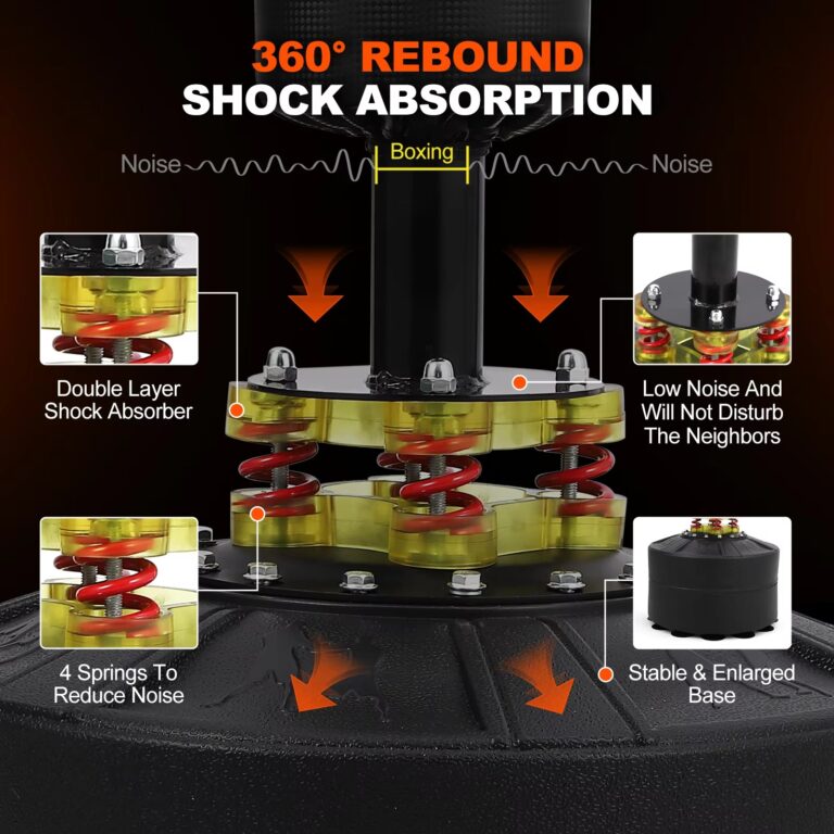 5-in-1 Freestanding Punching Bag with Adjustable Stand Heavy Kickboxing for Adults and Kids