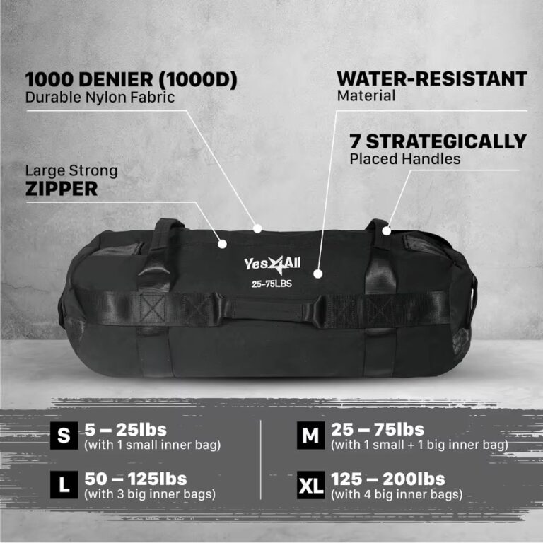 Adjustable Sandbags for Weight Training ideal for Home Gym