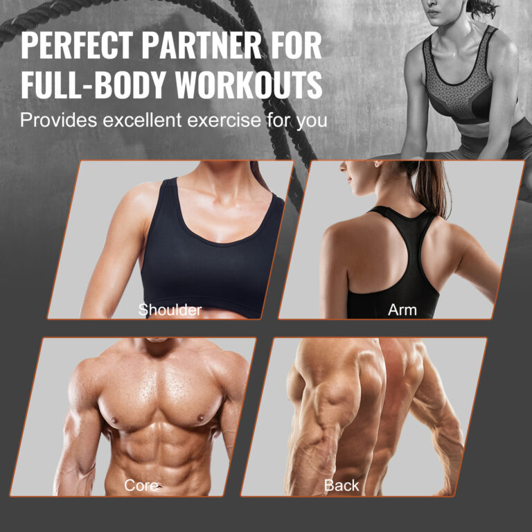 Battle Rope 1.5 Inch Diameter 30Ft Length for Home Gym Muscle Building Fitness Training