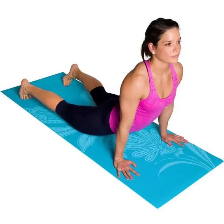 Blue Yoga Mat Non-Slip Lightweight Fitness