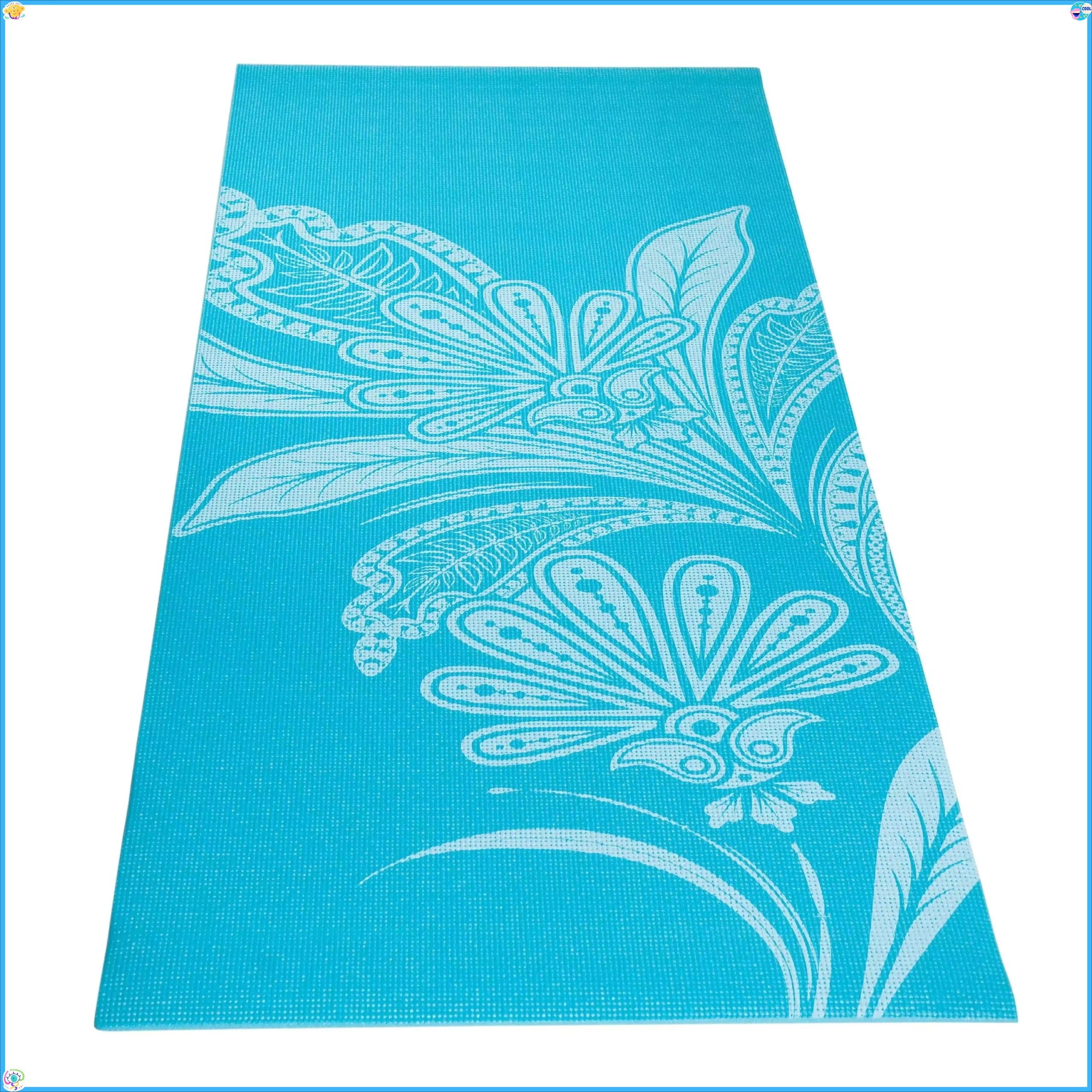 Blue Yoga Mat Non-Slip Lightweight Fitness