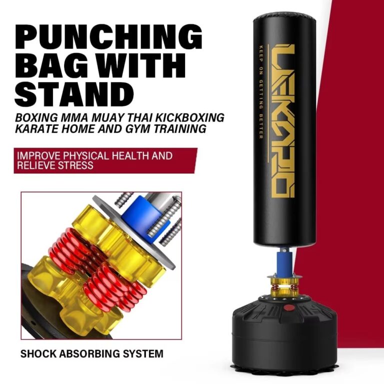 Boxing & Muay Thai Training Tower – Standing Punching Bag for Heavy-Duty Workouts