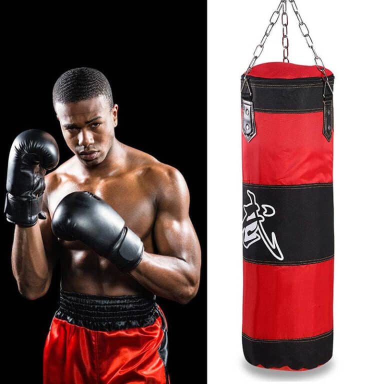 Durable Boxing Punching Bag with Metal Chain Hook and Carabiner