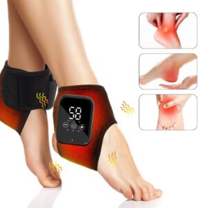 Electric Ankle Massager with Heat and Vibration