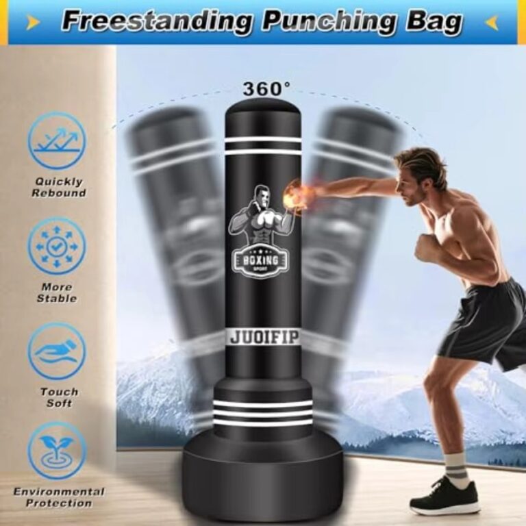Heavy-Duty 70-Inch Inflatable Punching Bag – Freestanding Boxing Trainer for Teens and Adults