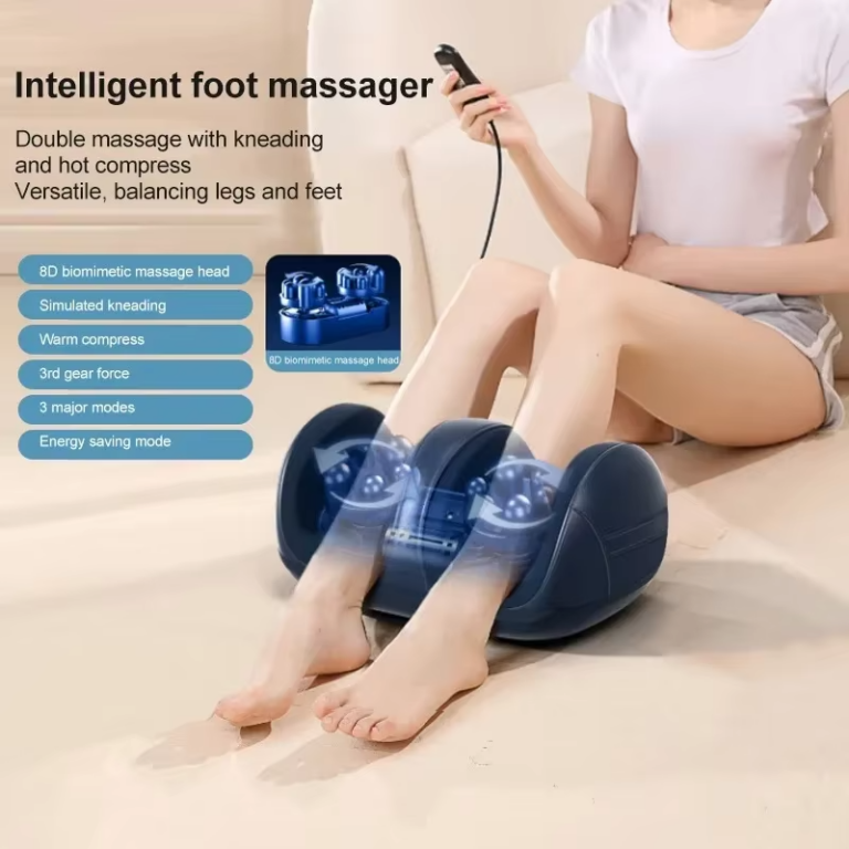 Intelligent Electric Foot Massager with Heat Therapy and Deep Shiatsu Kneading