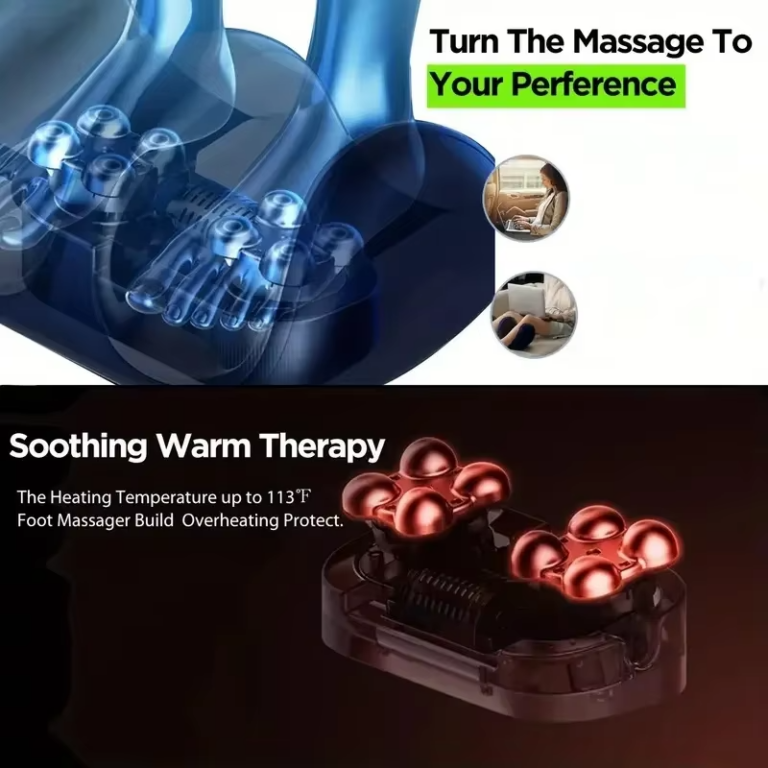 Intelligent Electric Foot Massager with Heat Therapy and Deep Shiatsu Kneading