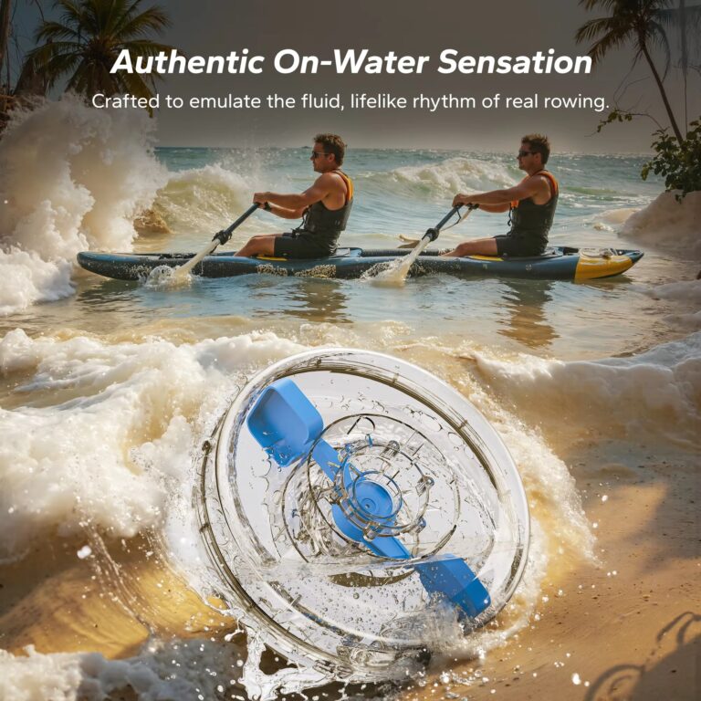 MERACH Foldable Water Rowing Machine for Home – Authentic On-Water Sensation