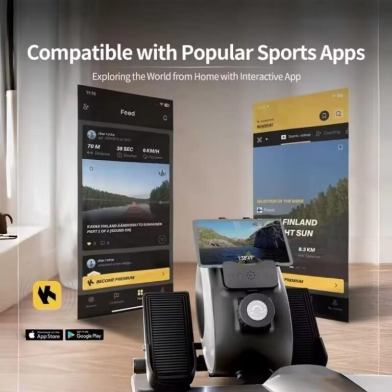 Magnetic Rowing Machine for Home Gym - Compatible with Popular Sports Apps