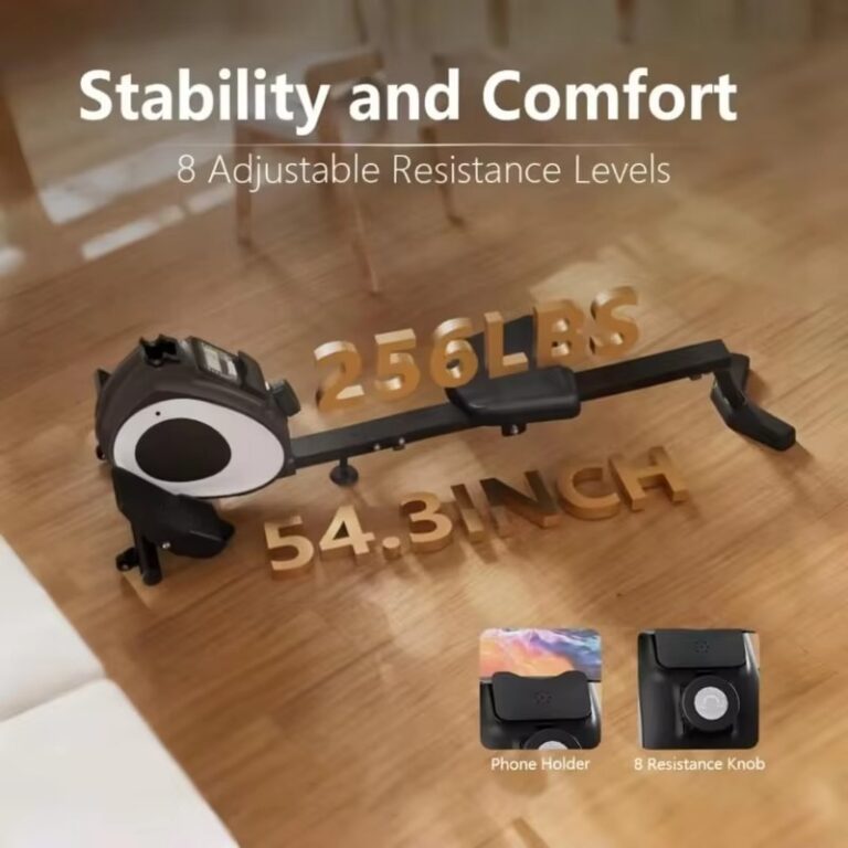 Magnetic Rowing Machine for Home Gym - Stability and Comfort