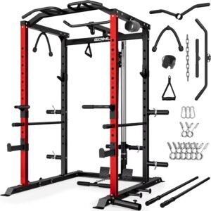 Multi-Function C1-V4 Power Cage Squat Rack 2000 lb Capacity