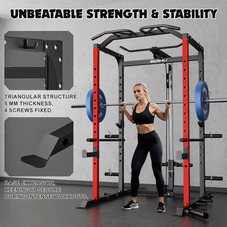 Multi-Function C1-V4 Power Cage Squat Rack 2000 lb Capacity