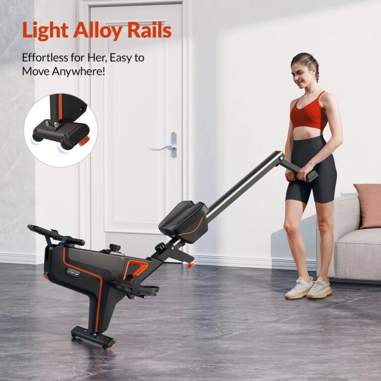 UTRYUP Magnetic and Water Rower Rowing Machine – Light Alloy Rails