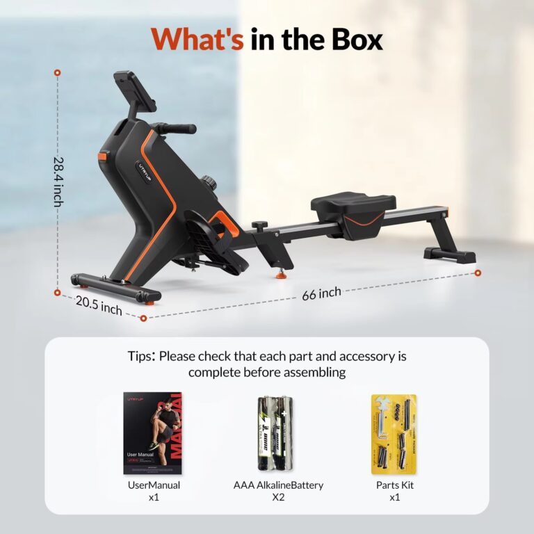 UTRYUP Magnetic and Water Rower Rowing Machine – Whats in the box